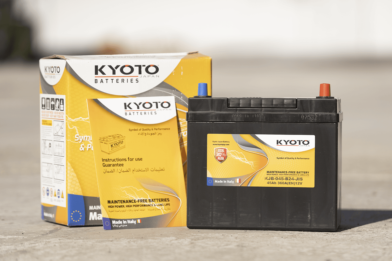 Аккумулятор 45Ah, R, KJB-045-B24-JIS